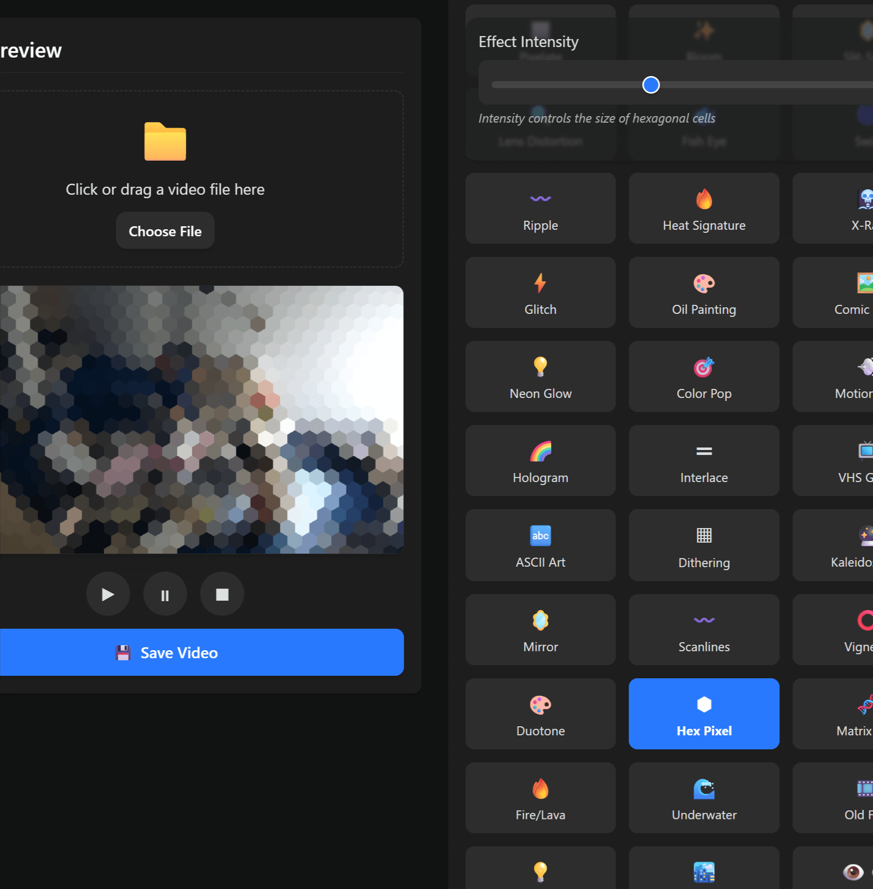 Advanced Video Editor — UI screenshot placeholder